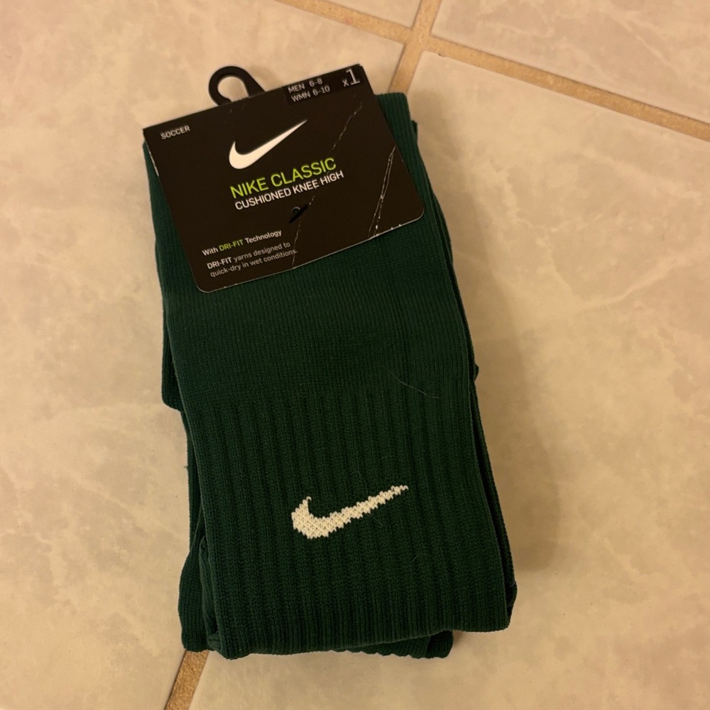 Nike Classic Cushioned Knee High Socks - Dark Green